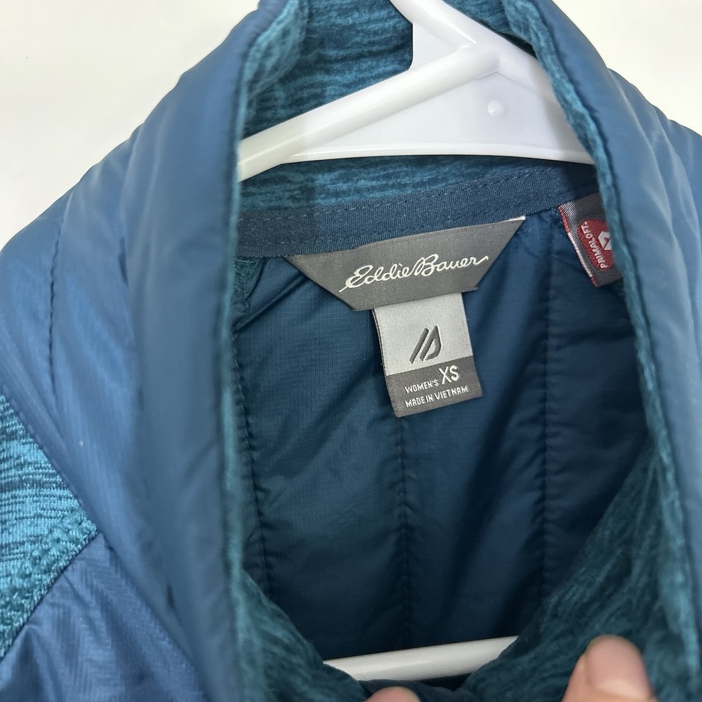 Eddie Bauer Ignitelite Vest Women's XS Blue Hybrid Full Zip Running - Picture 3 of 10